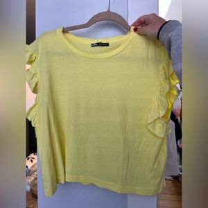 Yellow Zara Top